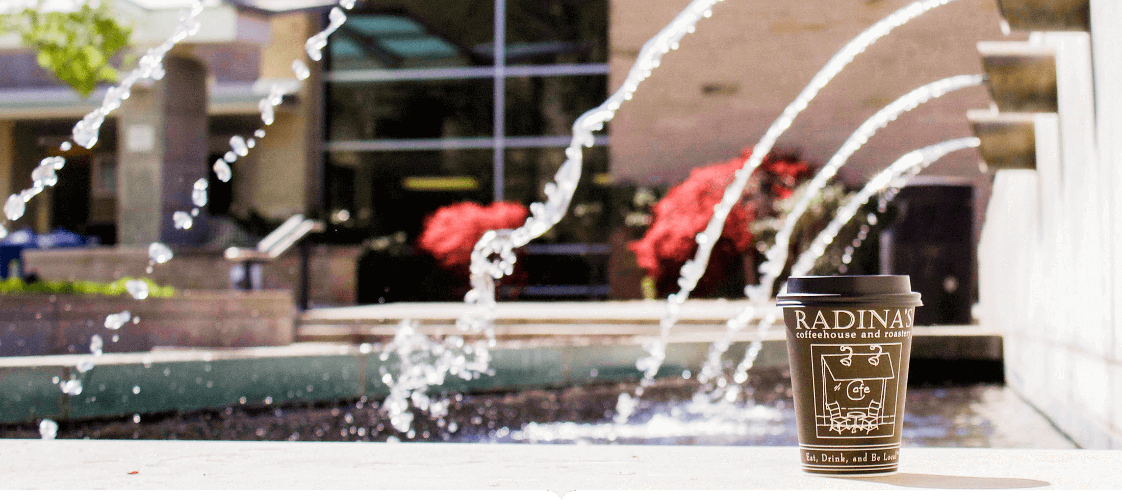 fountains, campus, radinas, water, kansas, state, cup